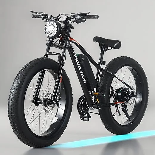 26" Electric Fat Tire Mountain E-bike